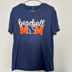 Baseball Mom Short sleeve Shirt Top Medium